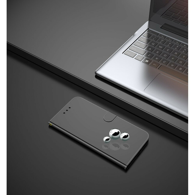 Hülle Xiaomi Redmi Note 8 Pro Kunstleder Cover Spiegelung