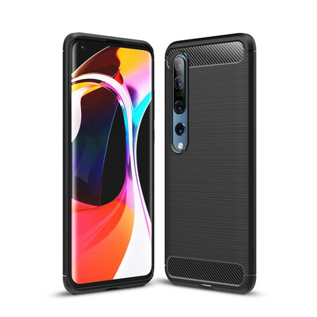 Xiaomi MI Note 10 / 10 Pro Kohlefaser Cover Gebürstet
