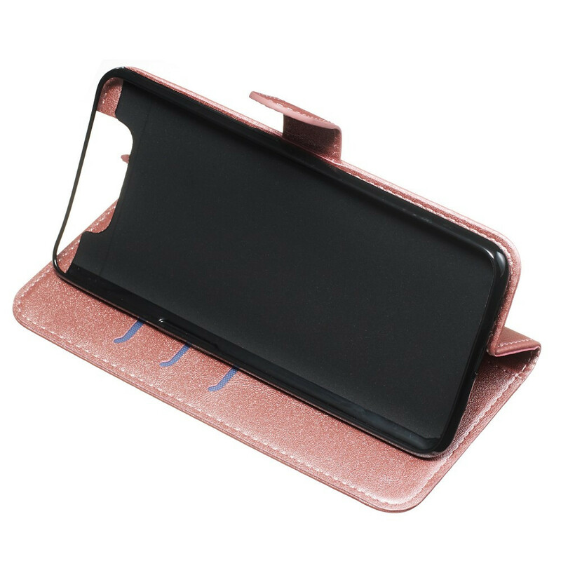 Hülle Samsung Galaxy A80 Vintage Geldbörse