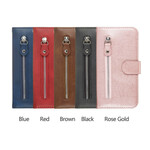 Hülle Samsung Galaxy A80 Vintage Geldbörse