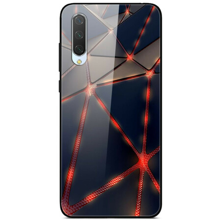 Xiaomi Mi A3 Hülle aus gehärtetem Glas Rayon Rot
