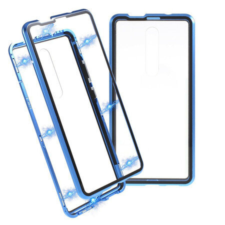 Xiaomi Mi 9T / Mi 9T Pro Cover Metall- und Hartglaskanten