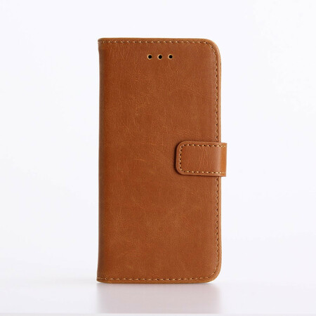 Hülle iPhone SE 2 / 8 / 7 Lederoptik Retro