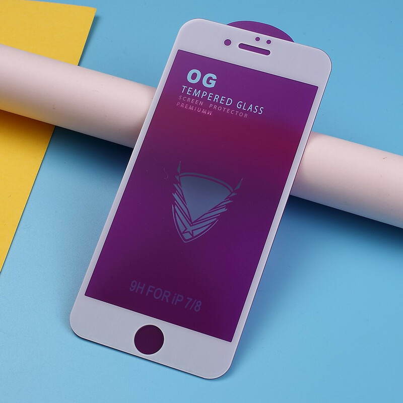Schutz aus gehärtetem Glas Farbig für iPhone SE 2 / 8 / 7 Schutz aus gehärtetem Glas Farbig für iPhone SE 2 / 8 / 7