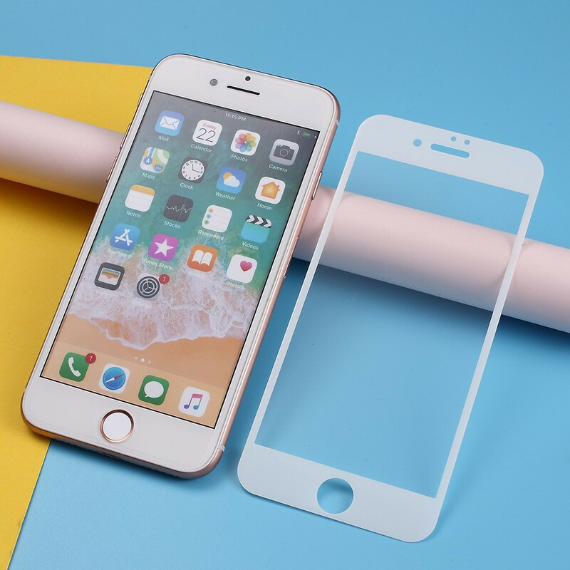 Schutz aus gehärtetem Glas Farbig für iPhone SE 2 / 8 / 7 Schutz aus gehärtetem Glas Farbig für iPhone SE 2 / 8 / 7