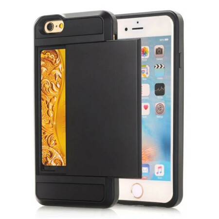 iPhone SE Cover 2 / 8 / 7 Kartenhalter mit Reißverschluss