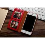 Flip Cover iPhone SE 2 / 8 / 7 Lederoptik Multi-Karten CMAI2