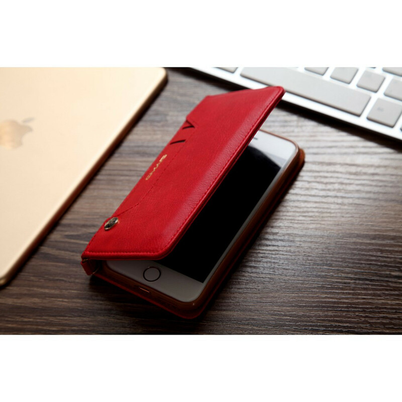 Flip Cover iPhone SE 2 / 8 / 7 Lederoptik Multi-Karten CMAI2