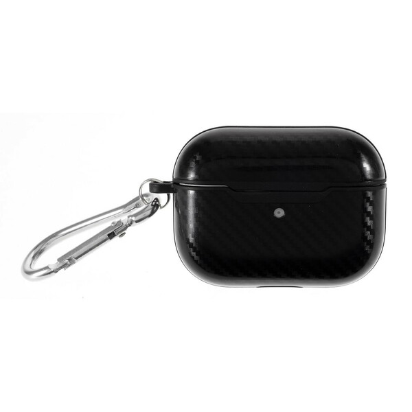 AirPods Pro Kohlefaser Texture Tasche mit Karabinerhaken