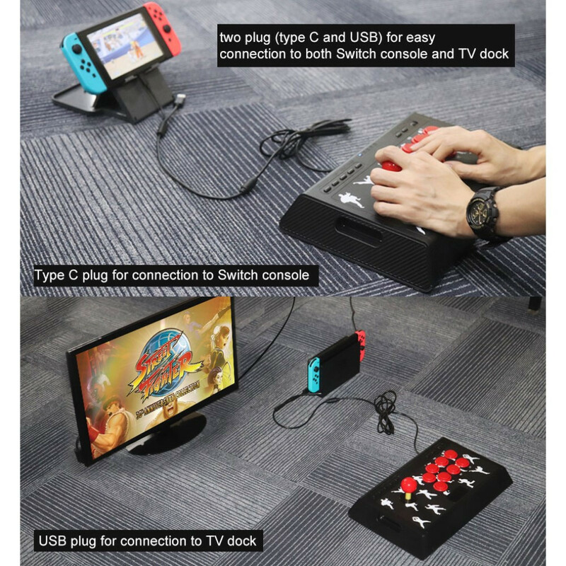 Joystick-Konsole im Arcade-Stil für Nintendo Switch