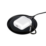 Transparente AirPods-Silikonhülle mit Karabinerhaken