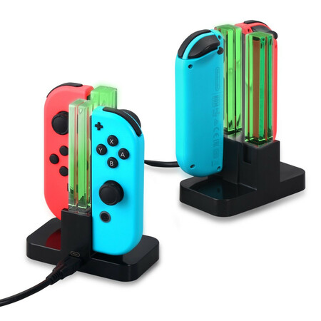 DOBE Ladehalterung mit LED-Leuchte für Nintendo Switch