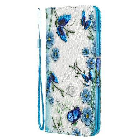 Tasche Honor 20 Lite / Honor 20e Schmetterlinge Könige mit Riemen