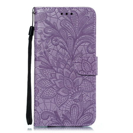 Huawei Y5 2019 / Honor 8S Tasche Tribal Blumen mit Riemen