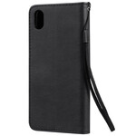 Huawei Y5 2019 / Honor 8S Tasche Lederoptik Farbig mit Riemen