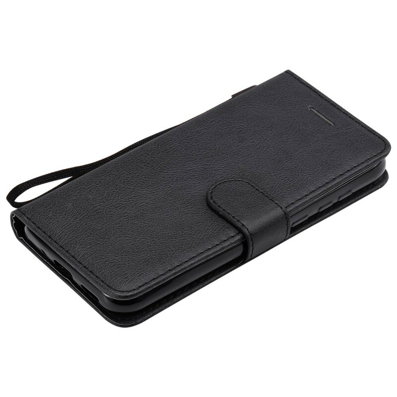 Huawei Y5 2019 / Honor 8S Tasche Lederoptik Farbig mit Riemen