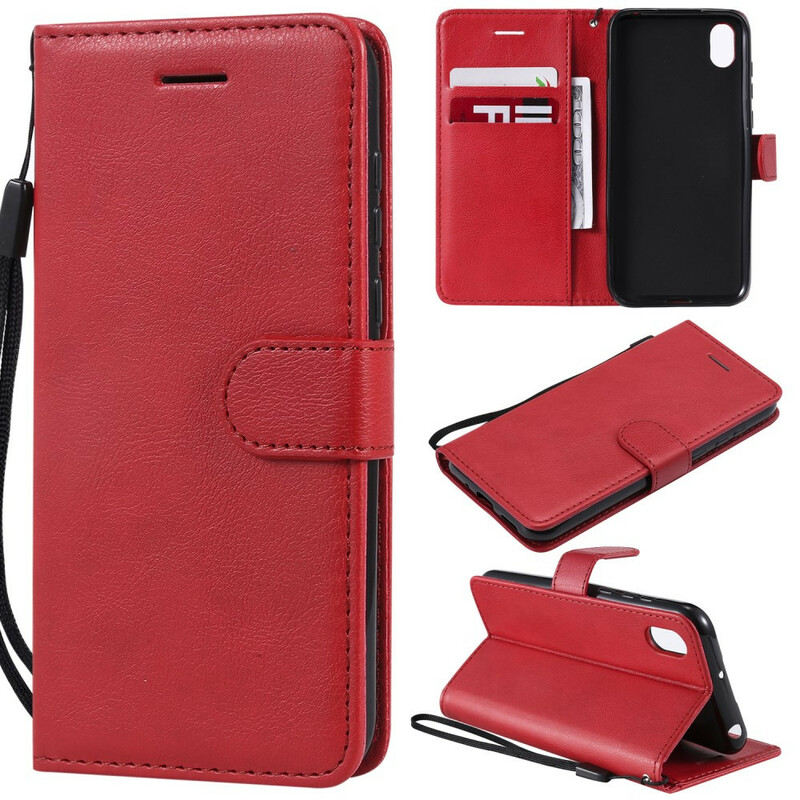 Huawei Y5 2019 / Honor 8S Tasche Lederoptik Farbig mit Riemen Huawei Y5 2019 / Honor 8S Tasche Lederoptik Farbig mit Riemen