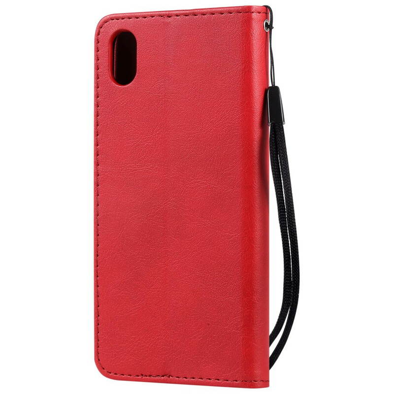 Huawei Y5 2019 / Honor 8S Tasche Lederoptik Farbig mit Riemen Huawei Y5 2019 / Honor 8S Tasche Lederoptik Farbig mit Riemen