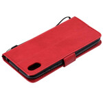 Huawei Y5 2019 / Honor 8S Tasche Lederoptik Farbig mit Riemen Huawei Y5 2019 / Honor 8S Tasche Lederoptik Farbig mit Riemen