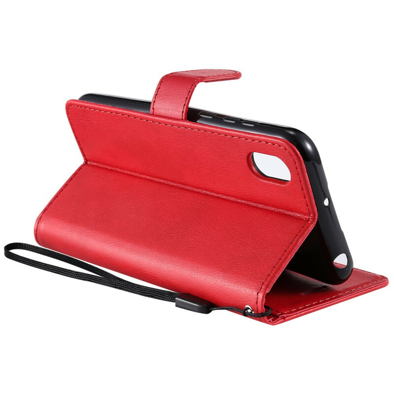 Huawei Y5 2019 / Honor 8S Tasche Lederoptik Farbig mit Riemen Huawei Y5 2019 / Honor 8S Tasche Lederoptik Farbig mit Riemen