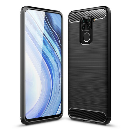 Xiaomi Redmi Note 9 Kohlefaser Cover Gebürstet