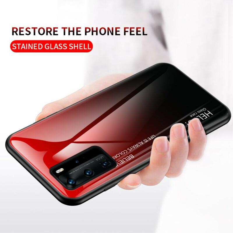 Huawei P40 Pro Panzerglas Cover Hello