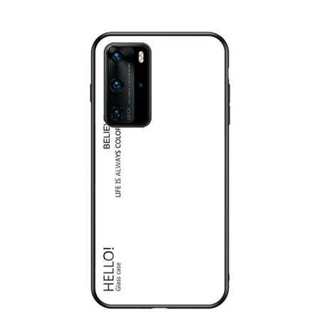 Huawei P40 Pro Panzerglas Cover Hello