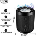 Bluetooth 5.0 Stereo Subwoofer-Lautsprecher