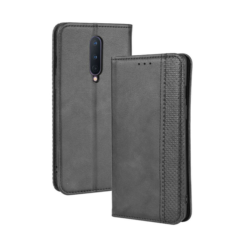 Flip Cover OnePlus 8 Vintage Stylished Leather Effect