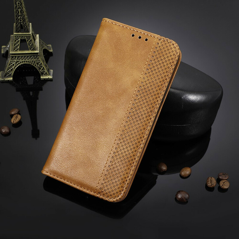 Flip Cover OnePlus 8 Vintage Styled Leather Effect