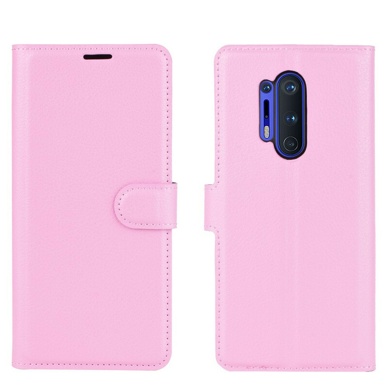 Hülle OnePlus 8 Pro Style Litschi Premium-Leder