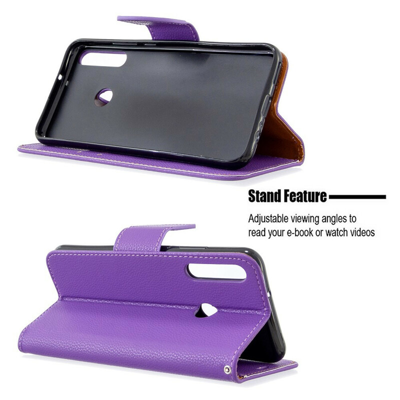 Huawei P40 Lite E Litchi Tasche Oblique Klappe