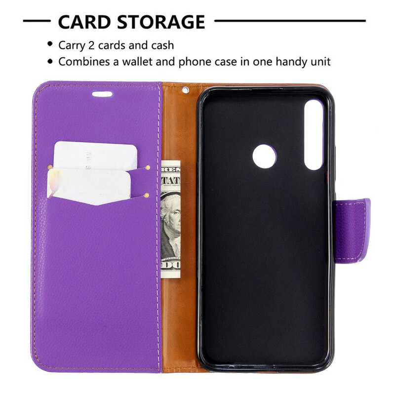 Huawei P40 Lite E Litchi Tasche Oblique Klappe