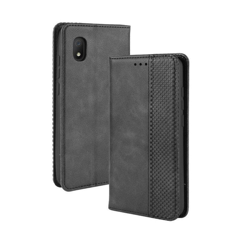 Flip Cover Alcatel 1B Vintage-Leder-Effekt Stilisiert