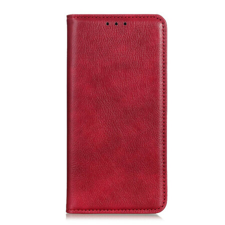Flip Cover Oppo Find X2 Pro Leder Litchi Schlitz Eleganz
