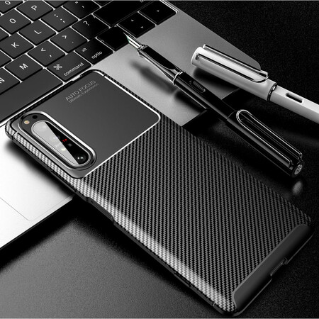 Sony Xperia 1 II Flexible Kohlefaser Hülle