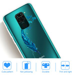 Xiaomi Redmi Note 9 Cover Schöne Feder Blau