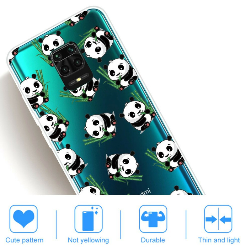 Xiaomi Redmi Note 9S / Redmi Note 9 Pro Cover Kleine Pandas