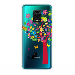 Xiaomi Redmi Note 9S / Redmi Note 9 Pro Cover Katze unter dem Baum Farbig