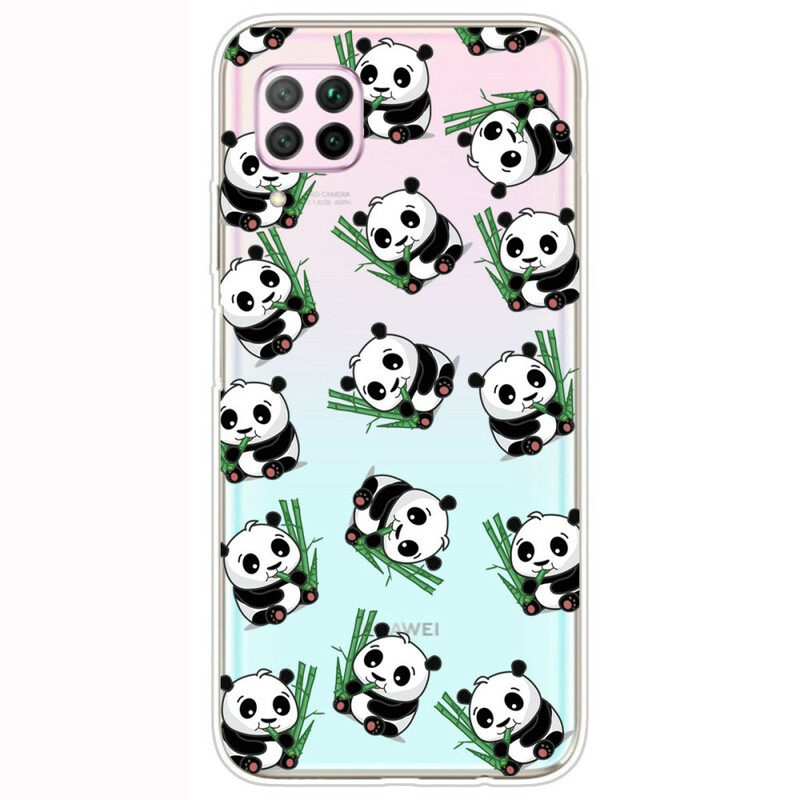 Huawei P40 Lite Cover Kleine Pandas