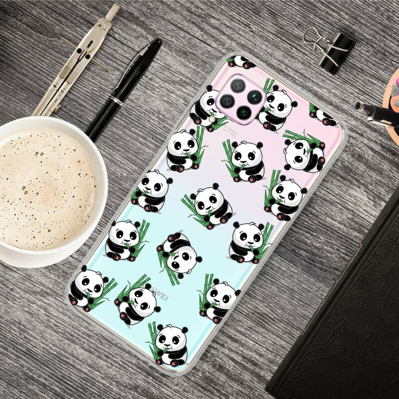 Huawei P40 Lite Cover Kleine Pandas