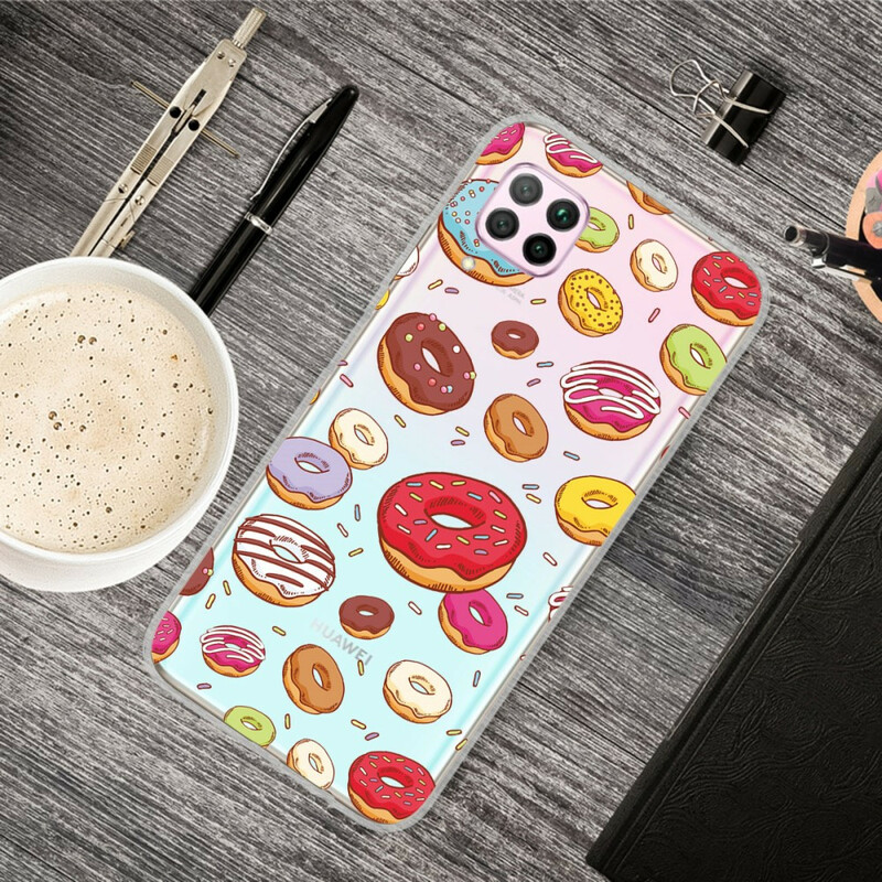 Huawei P40 Lite Love Donuts Cover