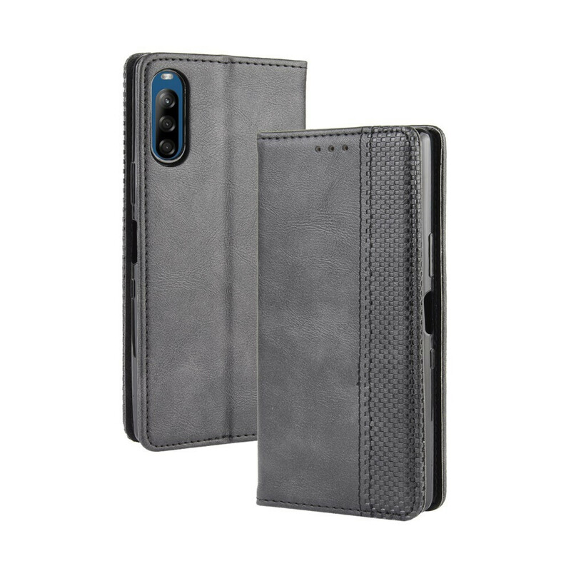 Flip Cover Sony Xperia L4 Vintage Styled Leather Effect