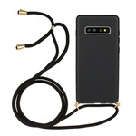 Samsung Galaxy S10 Plus Silikonhülle mit bunter Kordel Samsung Galaxy S10 Plus Silikonhülle mit bunter Kordel