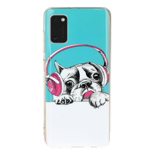 Samsung Galaxy A41 Cover Hund Fluoreszierend