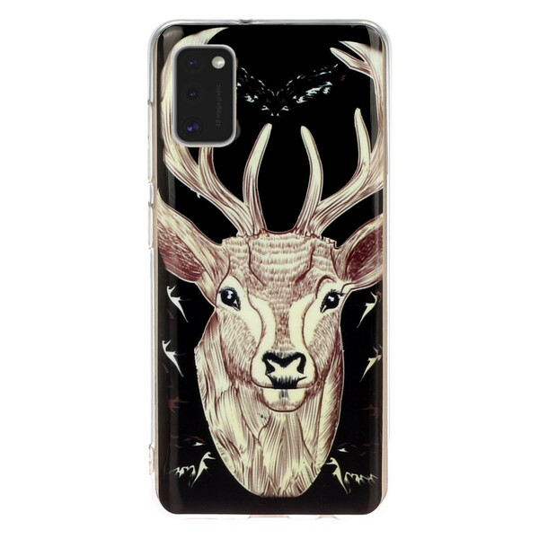 Samsung Galaxy A41 Cover Majestätischer Hirsch Fluoreszierend