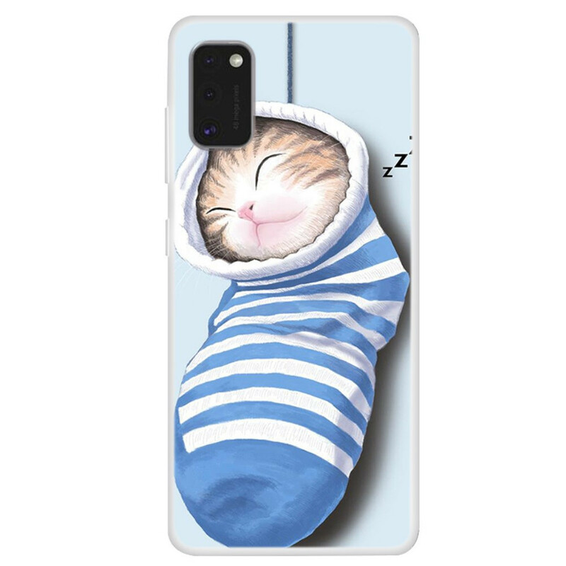 Samsung Galaxy A41 Cover Schlafendes Kätzchen