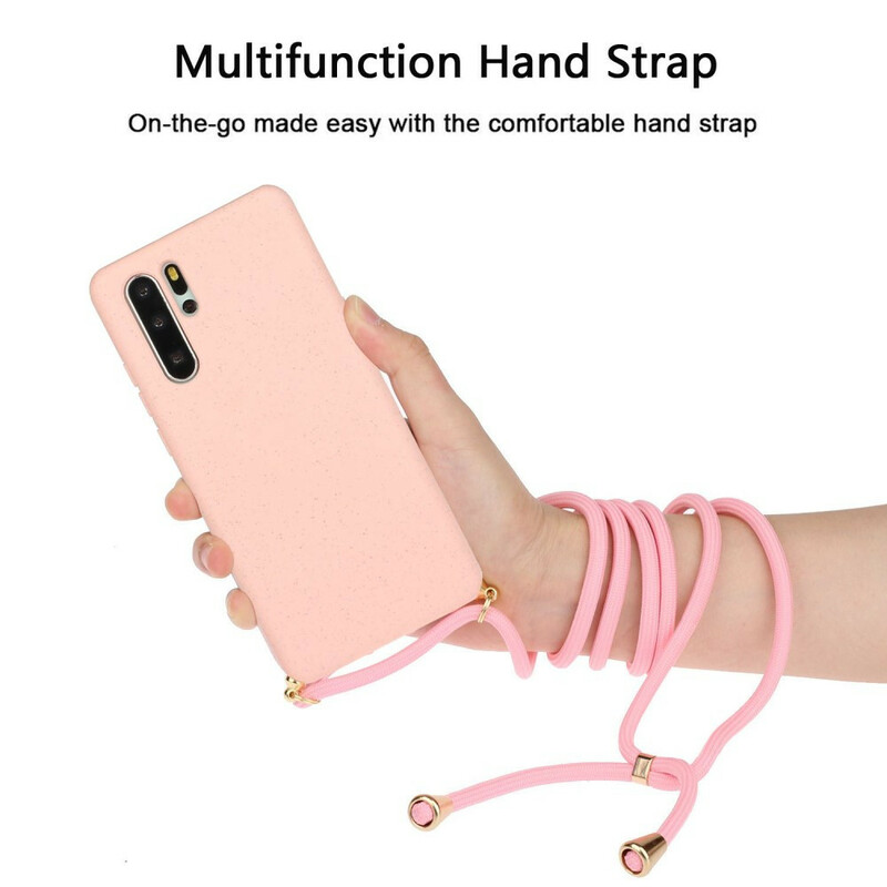 Coque Huawei P30 Pro Silicone avec Cordon Coloré