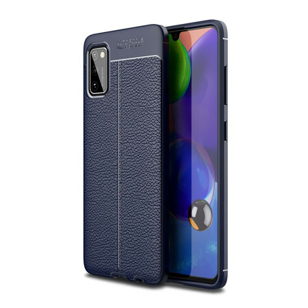 Samsung Galaxy A41 Lederoptik Litchi Double Line Hülle