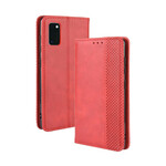 Flip Cover Samsung Galaxy A41 Vintage-Leder-Effekt Stilisiert